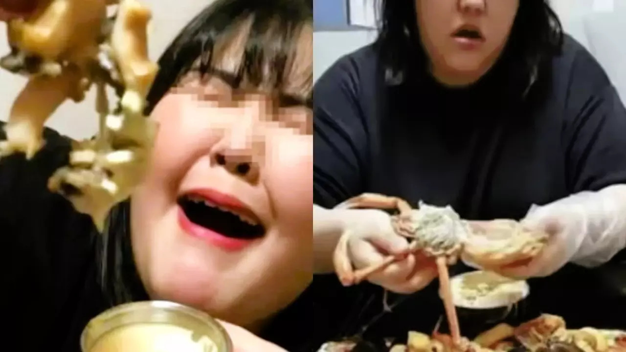 Pan Xiaoting reportedly ate about 10 kilograms of food during her mukbang livestreams. | Credit: X