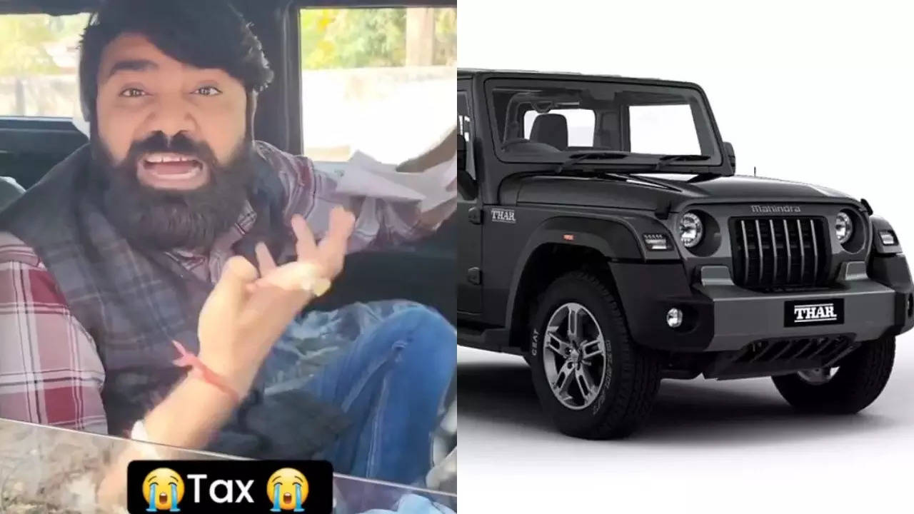 Anshu Maurya bought his Thar in March. | Courtesy: YouTube Wale Baba/Mahindra