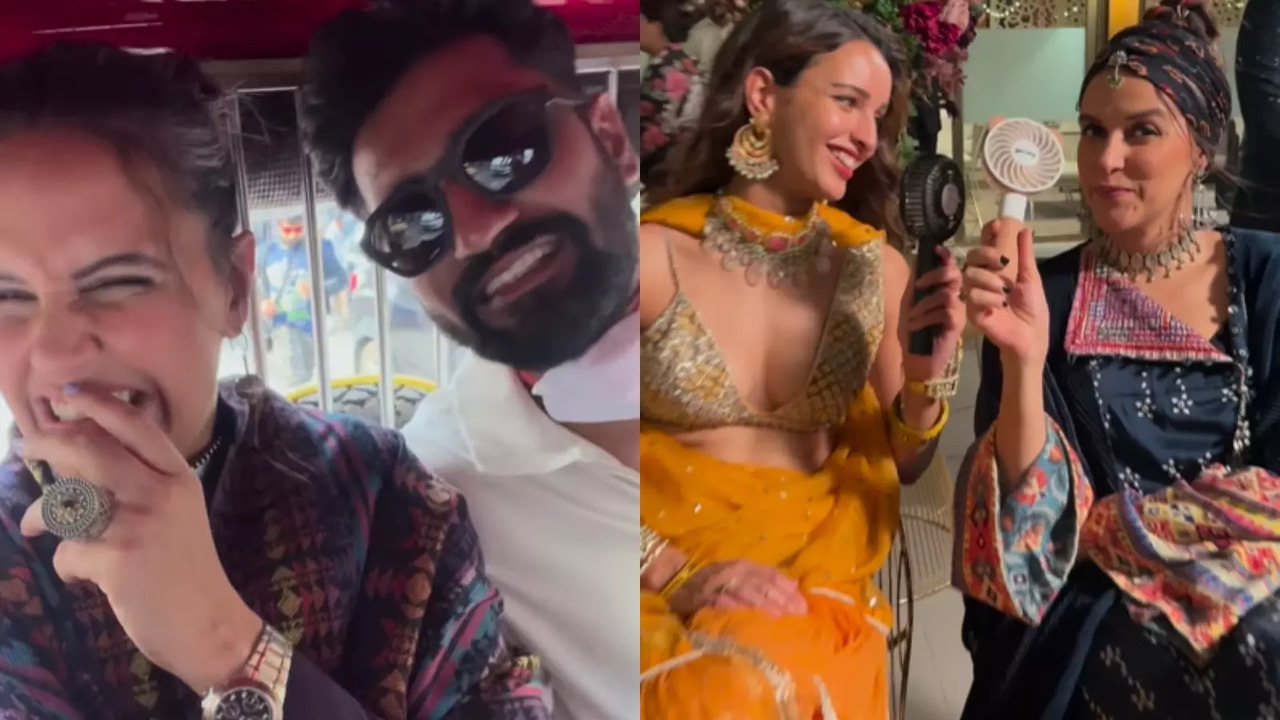 Neha Dhupia Drops Fun BTS From Bad Newz Sets Ft Vicky Kaushal, Triptii Dimri: Watch