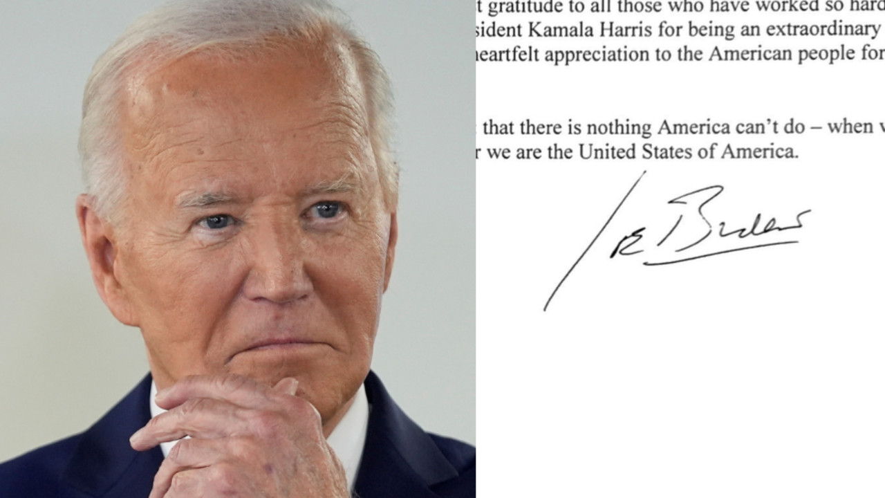 Biden's Signature On Withdrawal Letter 'Fake'? Online Speculation Soars ...