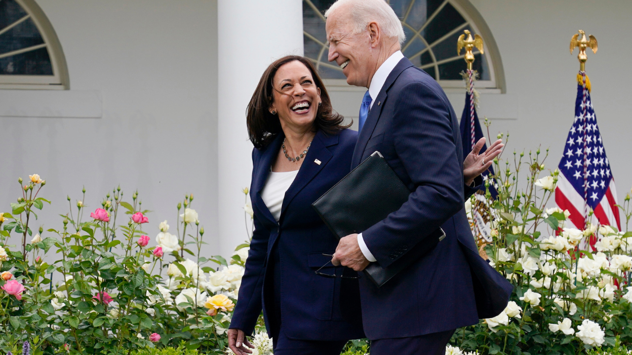 Kamala Harris and Joe Biden