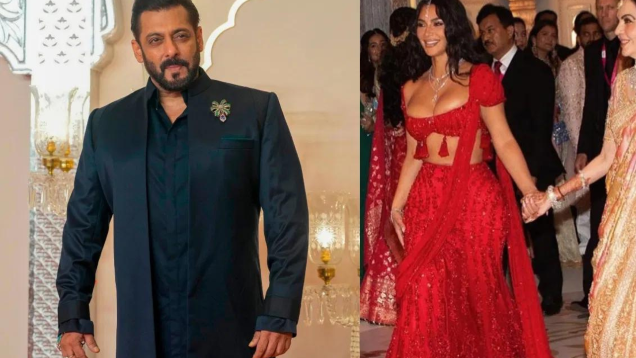 Salman Khan's Reaction to Kim Kardashian at Anant Ambani's Wedding In A Leaked Video Sparks Fans