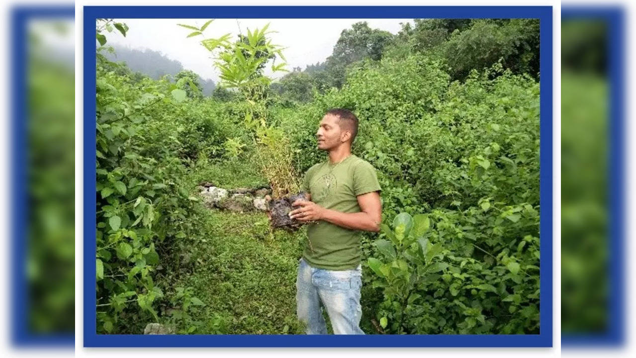 He set up a reserve by pooling in all his savings and purchasing a barren hill