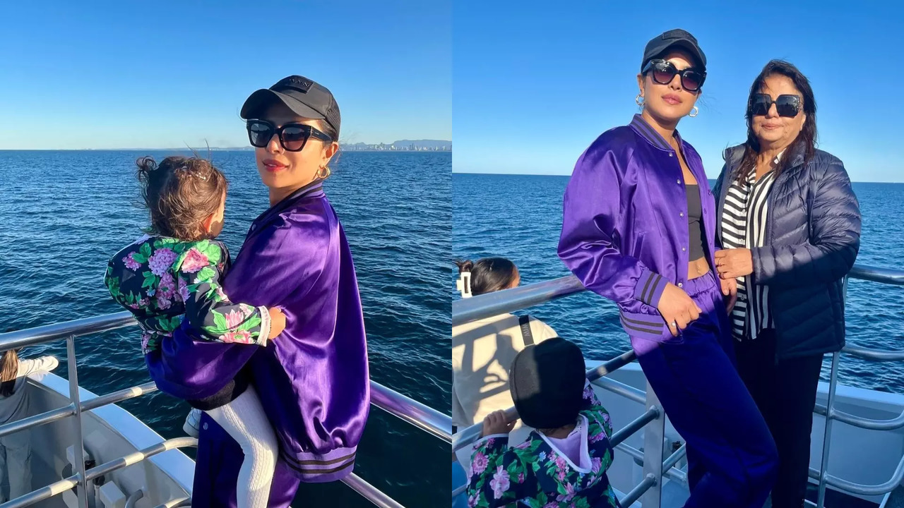 Priyanka Chopra Enjoys Whale Watching Adventure With Mom Madhu Chopra And Daughter Malti Marie