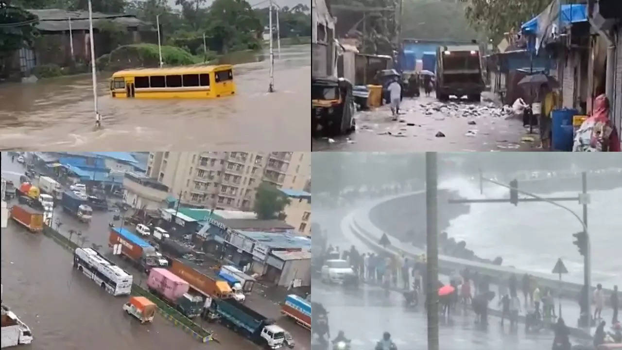 Waterlogging, Traffic Woes In Mumbai Due To Constant Rainfall