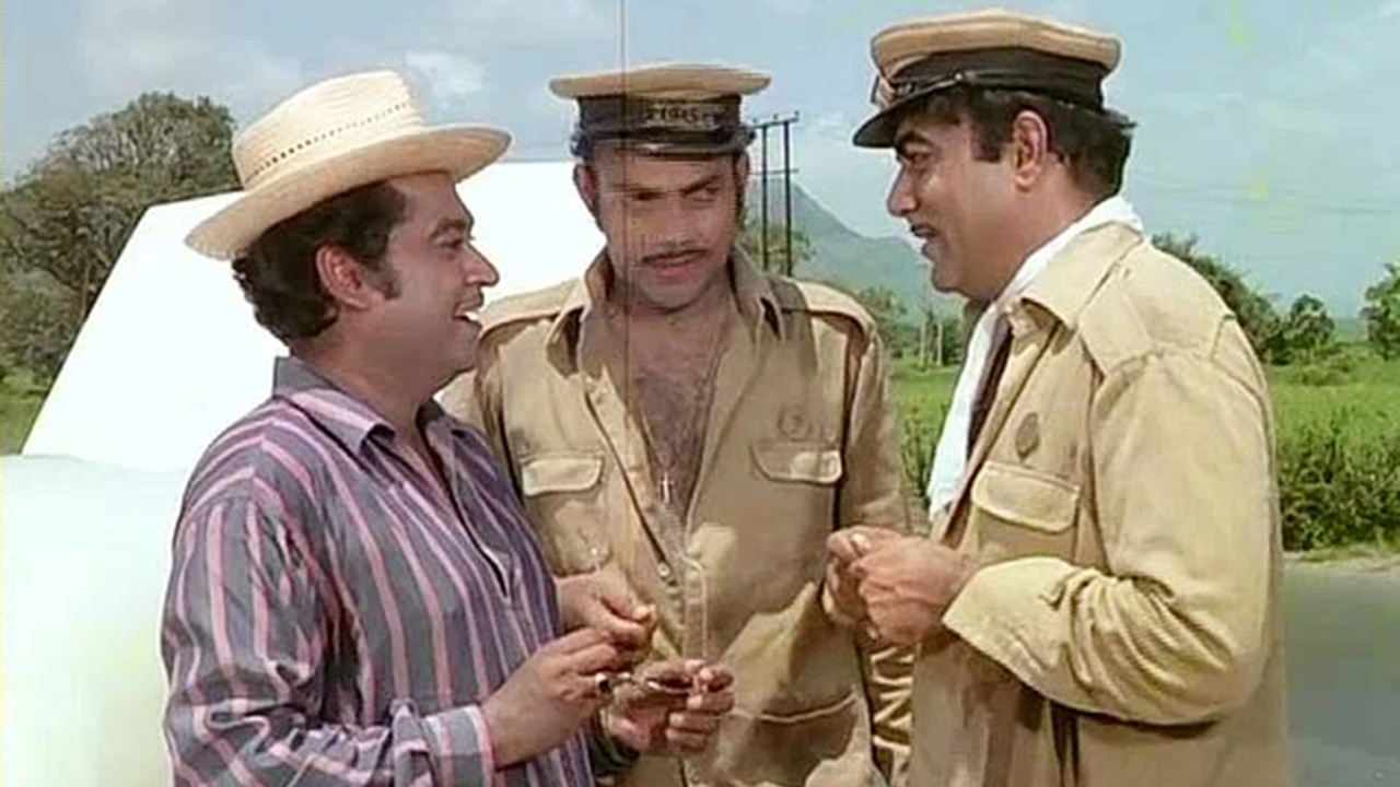 Mehmood, Anwar Ali and Kishore Kumar in the film Bombay To Goa.