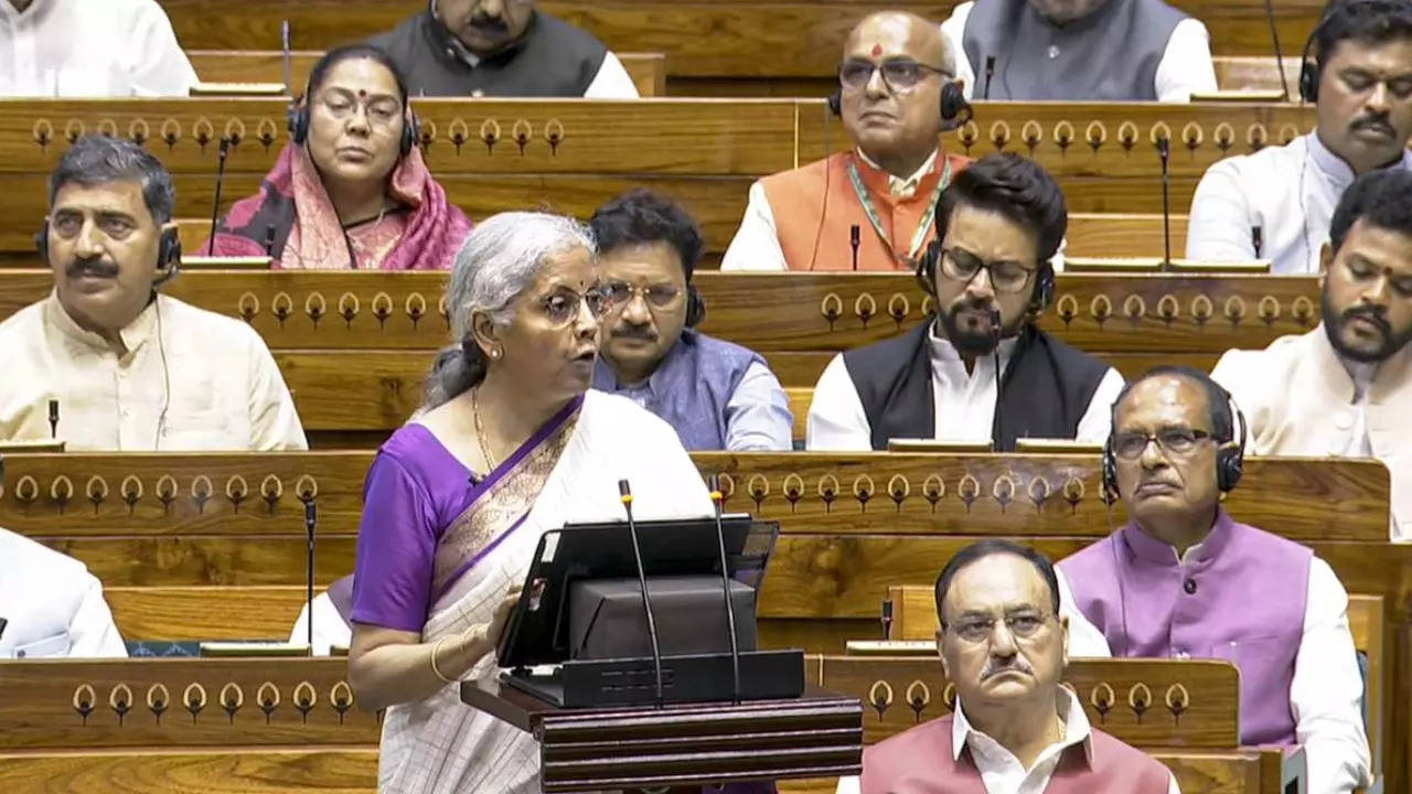 Union Finance Minister Nirmala Sitharaman presents the Union Budget 2024-25 in Lok Sabha, in New Delhi on July 23, 2024