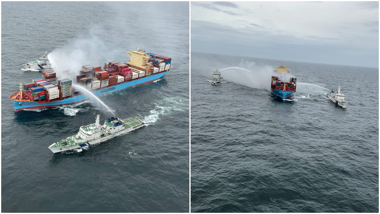 Maersk Frankfurt Fire: Rescue Operation Led By Indian Coast Guard Enters 5th Day