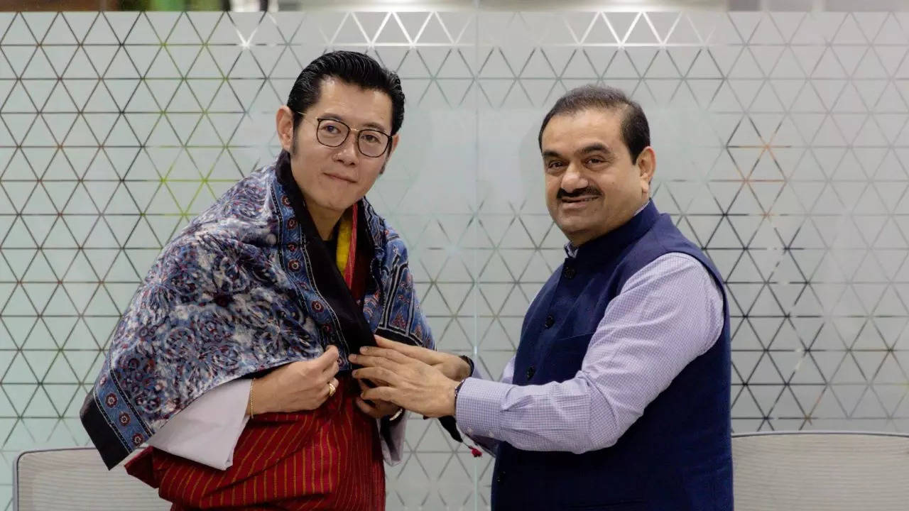 Gautam Adani with Bhutan King