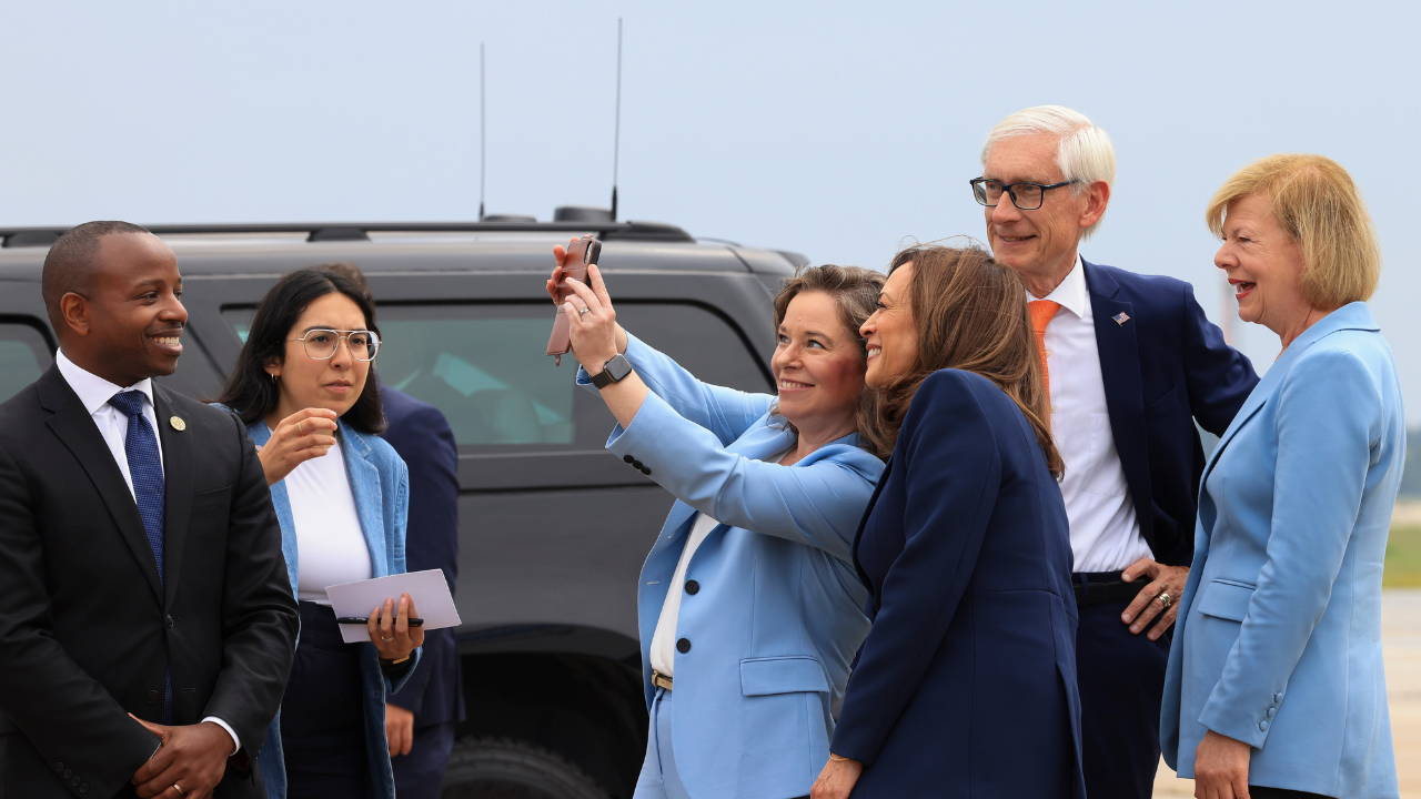 Kamala Harris in West Allis, Wisconsin