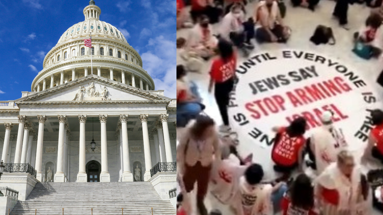 Protestors Storm US Capitol Building Ahead Of Netanyahu Speech | WATCH