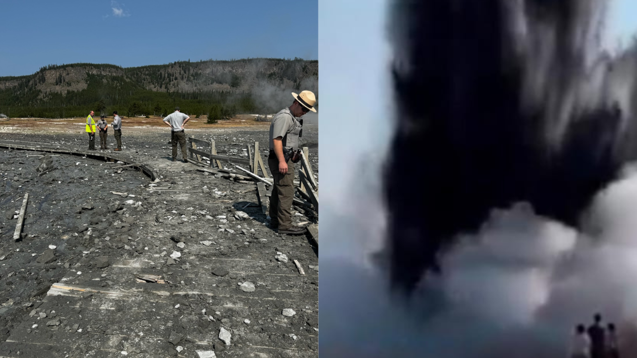 Biscuit Basin Hydrothermal Explosion Yellowstone National Park