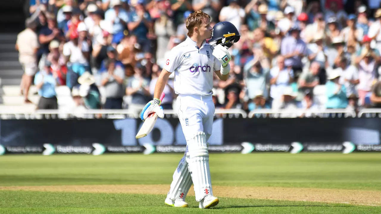 England batter Ollie Pope during a Test match