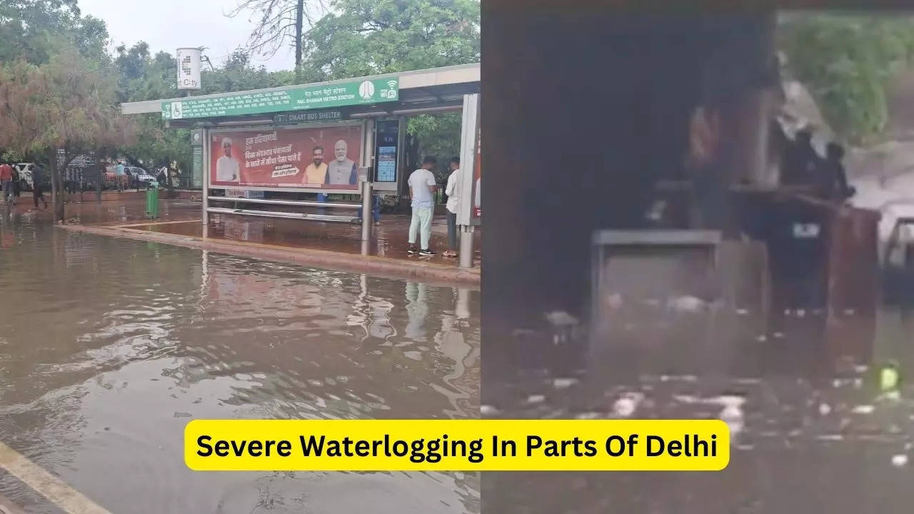 Severe Waterlogging In Delhi Following Heavy Rainfall