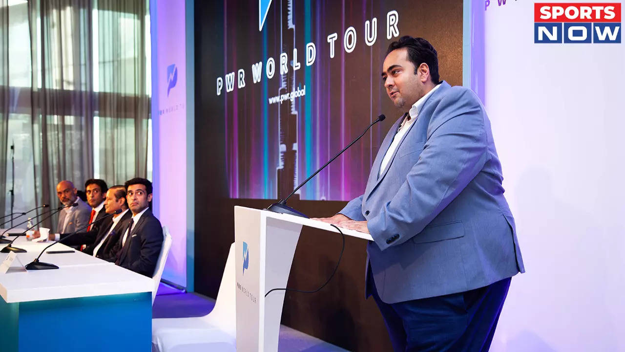 Pranav Kohli, CEO and Co-founder, Pickleball World Rankings addresses the audience at PWR World Tour launch.