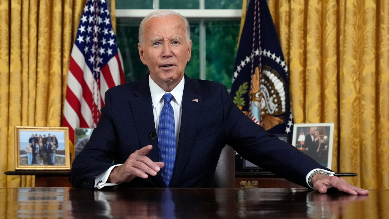 Joe Biden at the Oval Office on Wednesday