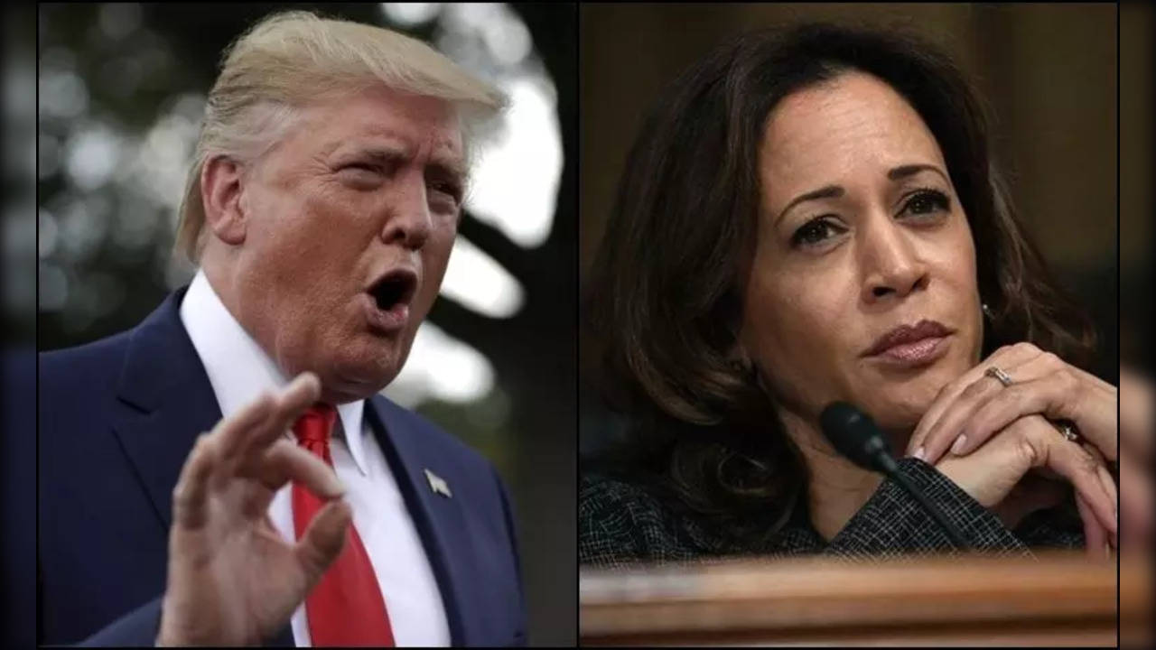 Donald Trump and Kamala Harris