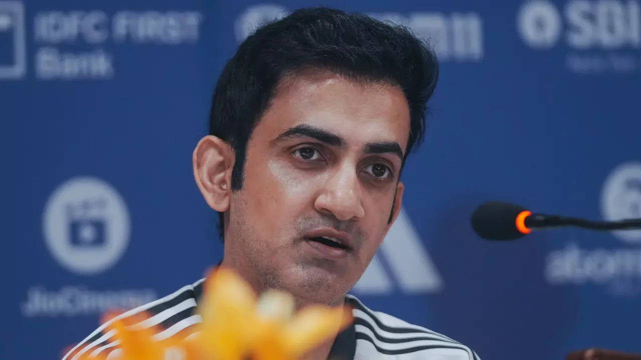 India head coach Gautam Gambhir during a press conference