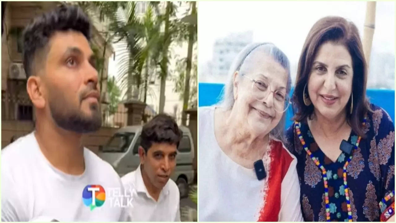 Shiv Thakare Visits Farah Khan’s House After Her Mother Passes Away