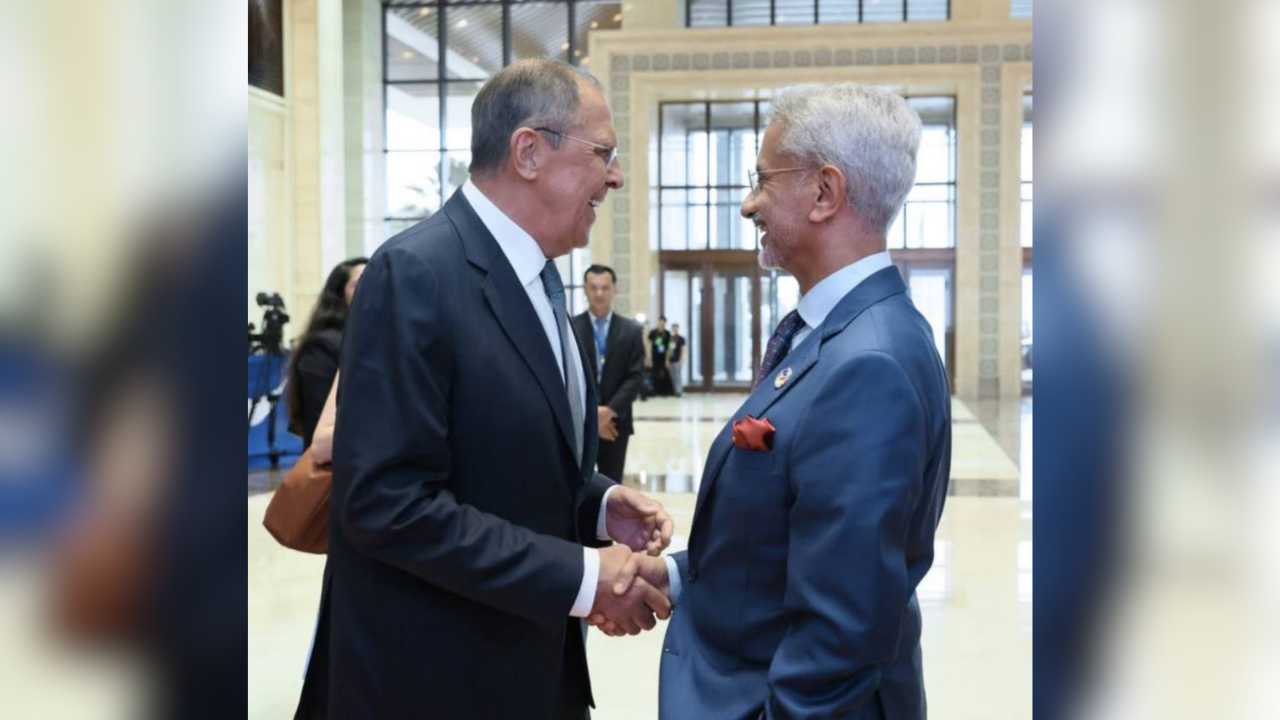 Russian Foreign Minister And EAM Jaishankar In Laos