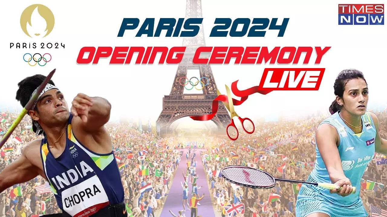 Paris Olympics Opening Ceremony Highlights Sindhu Sharath Kamal Lead India Out To Loud Cheers Macron Declares The Paris Olympics Open Cauldron Lit After Legendary Torch Relay 