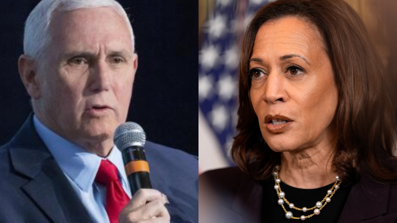 Mike Pence and Kamala Harris