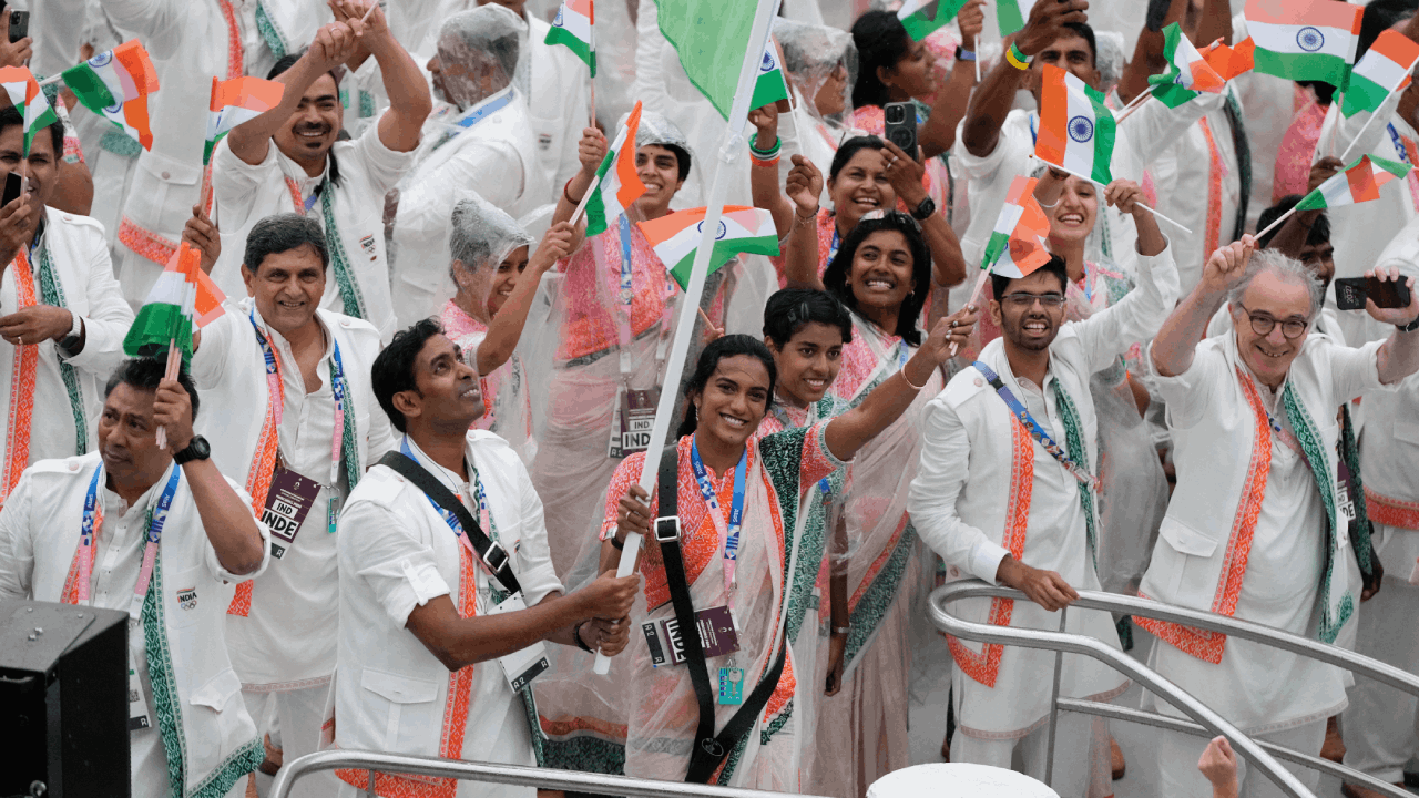 India Paris Olympics opening ceremony AP