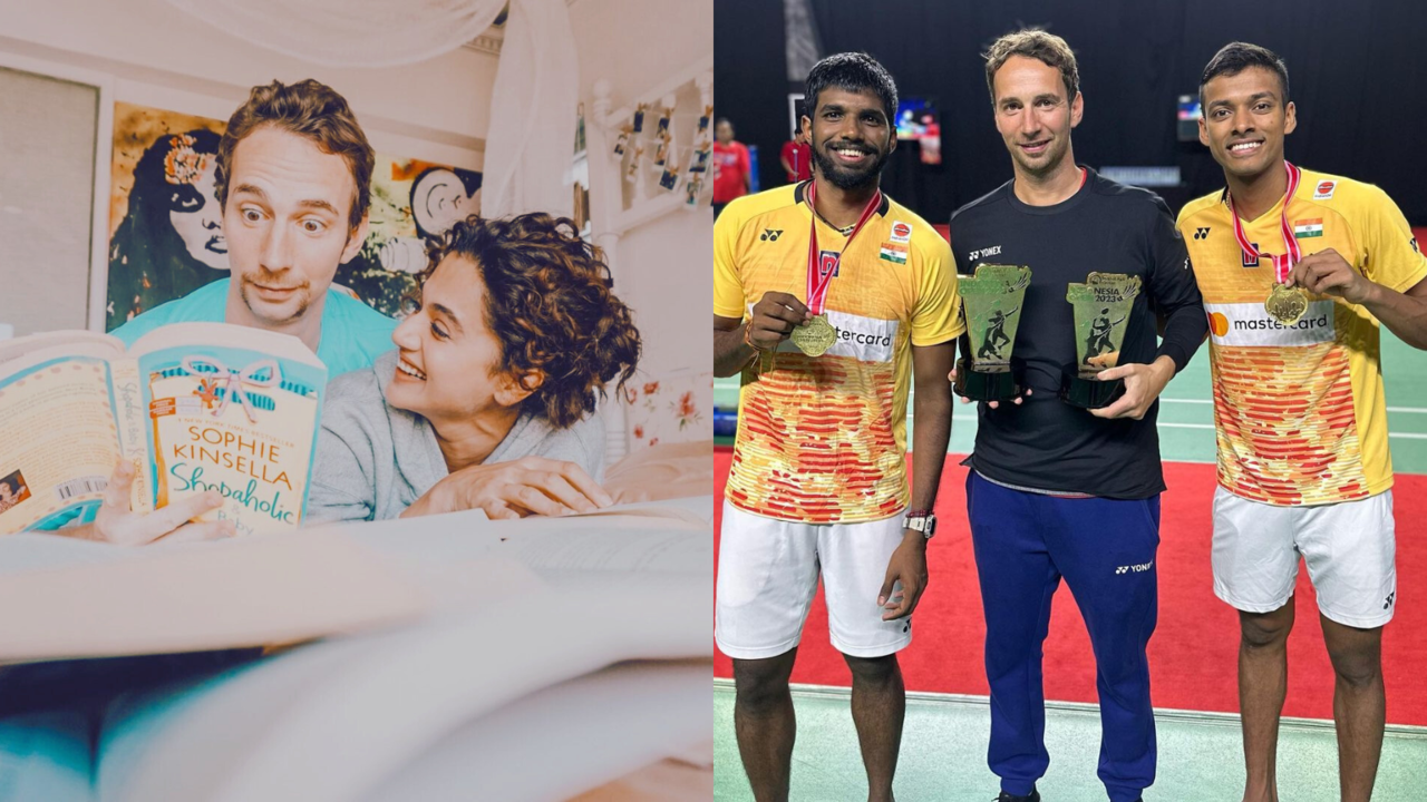 Paris Olympic 2024: Tapsee Pannu Marks Her Attendence To Support Husband Mathias Boe, Indian Badminton Team Coach