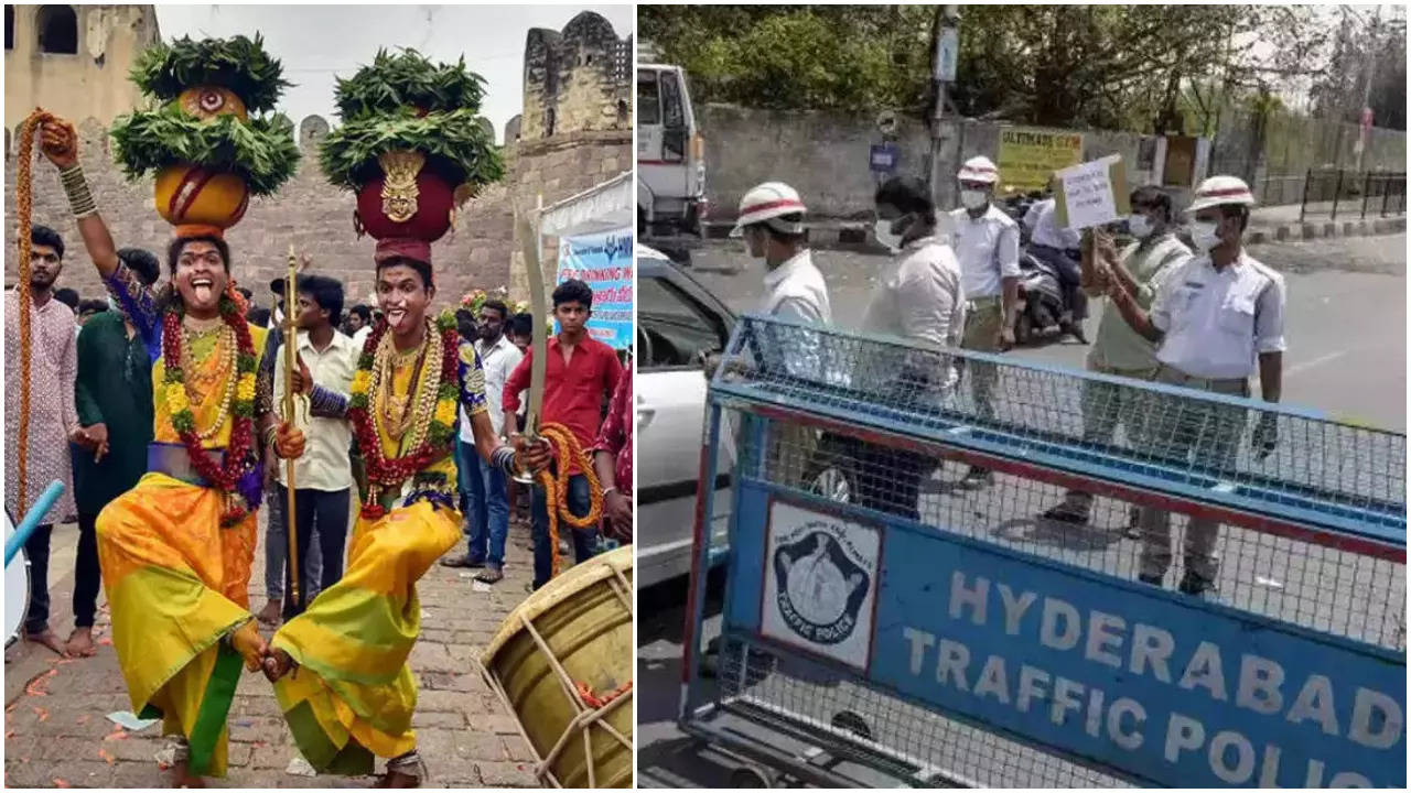 Lal Darwaza bonalu 2024 Traffic advisory