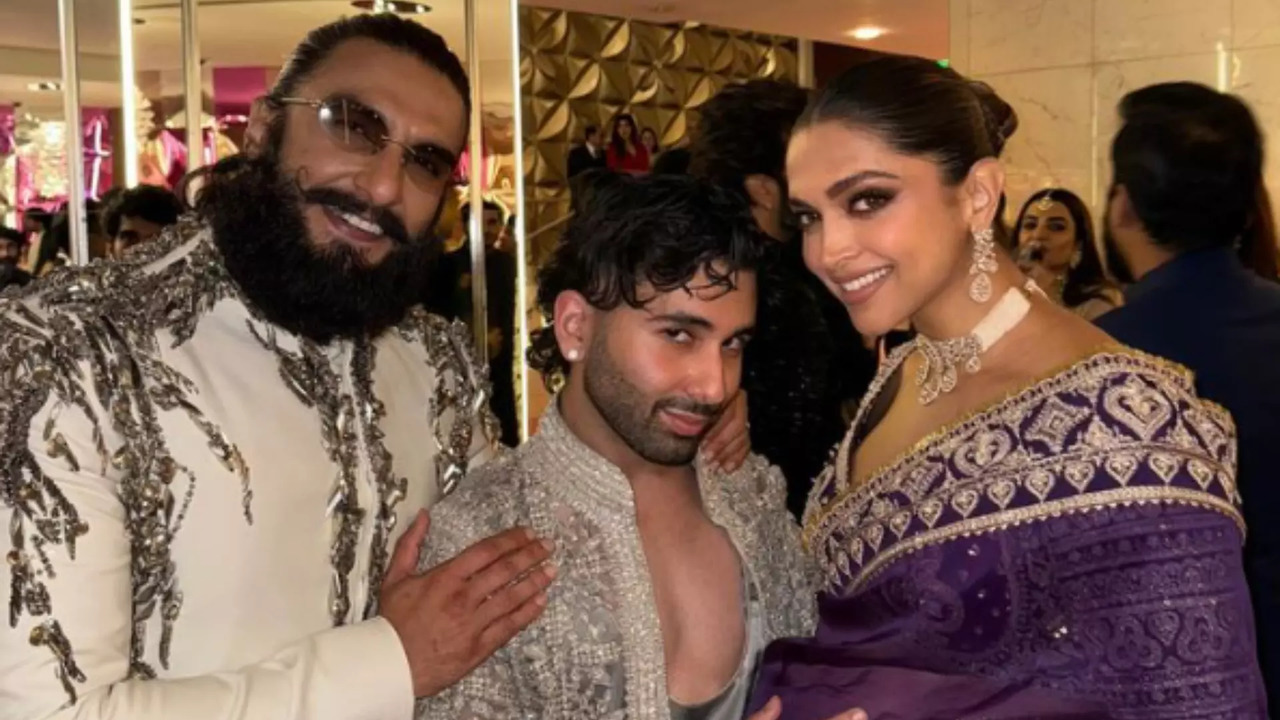 Orry with Ranveer Singh and Deepika Padukone