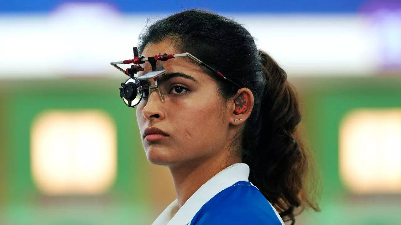 Indian shooter Manu Bhaker at Paris Olympics