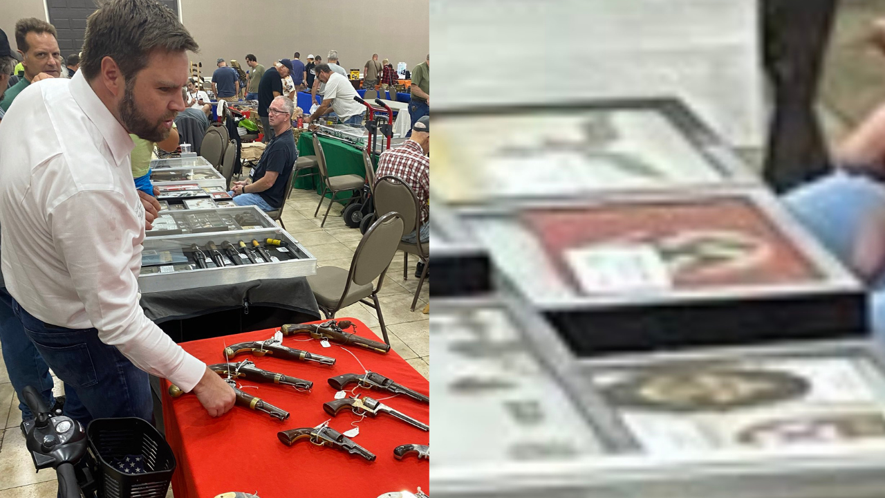 JD Vance's At Gun Show Selling 'Nazi' Memorabilia