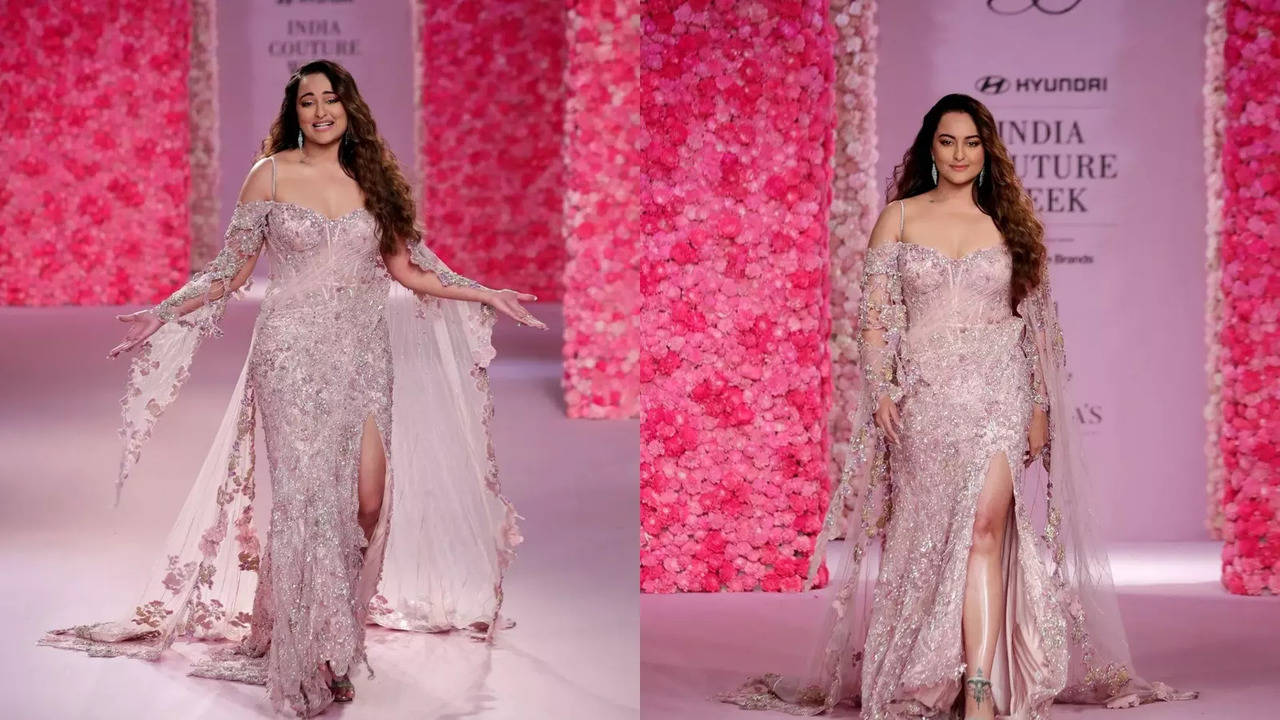 Sonakshi Sinha Dazzles As She Walks The Ramp For 1st Time After Wedding With Zaheer Iqbal. WATCH