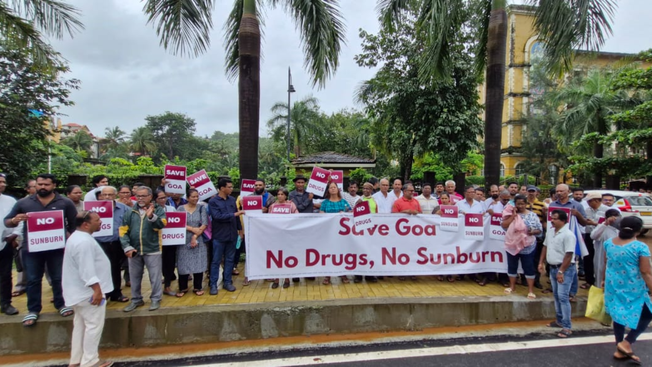 South Goa Residents Protesting Against Sunburn Festival