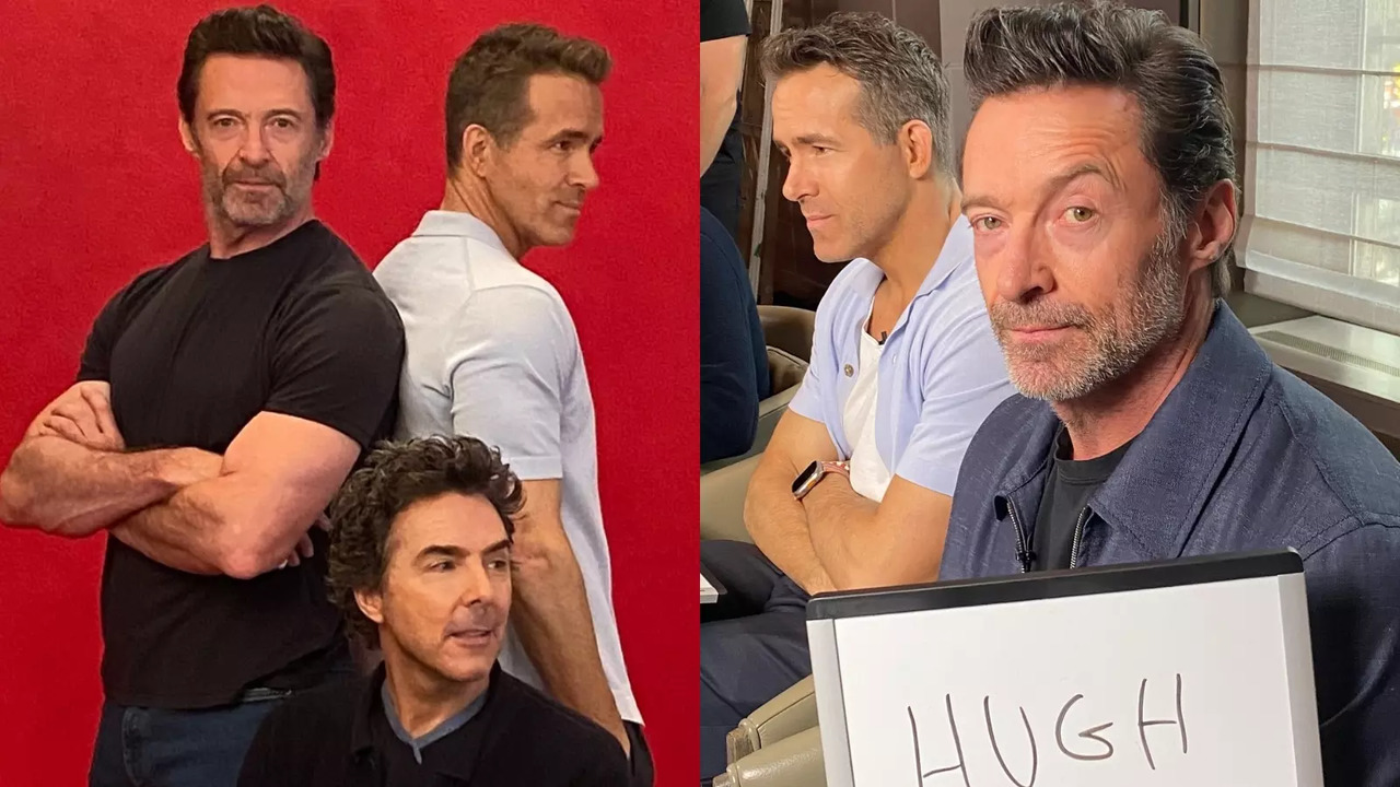 Hugh Jackman Shares Ryan Reynolds, Shawn Levy's Bromance Moment From Deadpool & Wolverine Sets. Watch