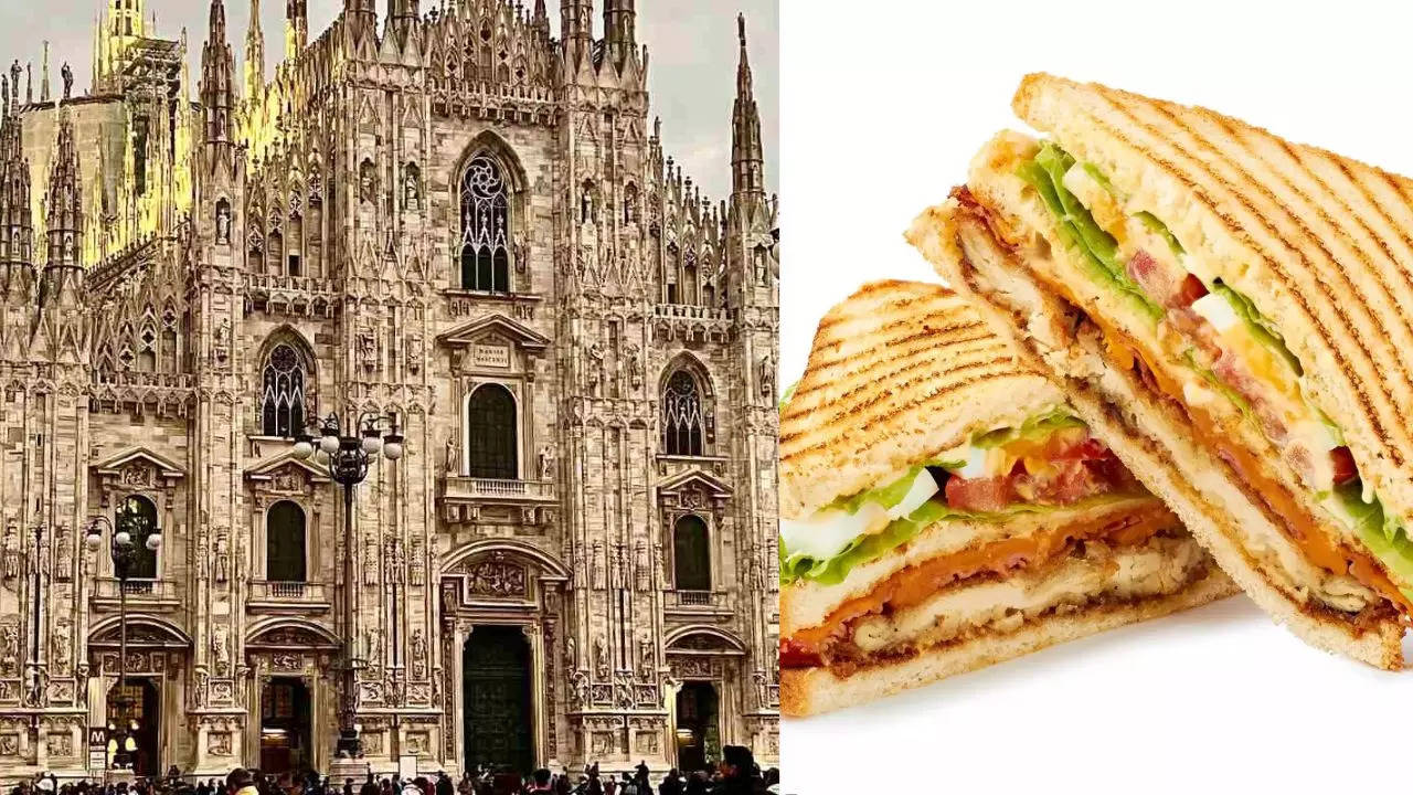 The couple visited the Milan cathedral and went for lunch in an Italian restaurant.