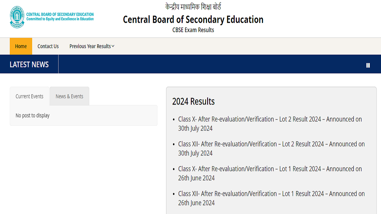 CBSE Compartment Result 2024 NOT Declared