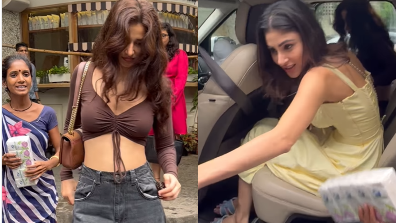 Mouni Roy Gives Money To Street Vendor While BFF Disha Patani Walks Off, Netizens React