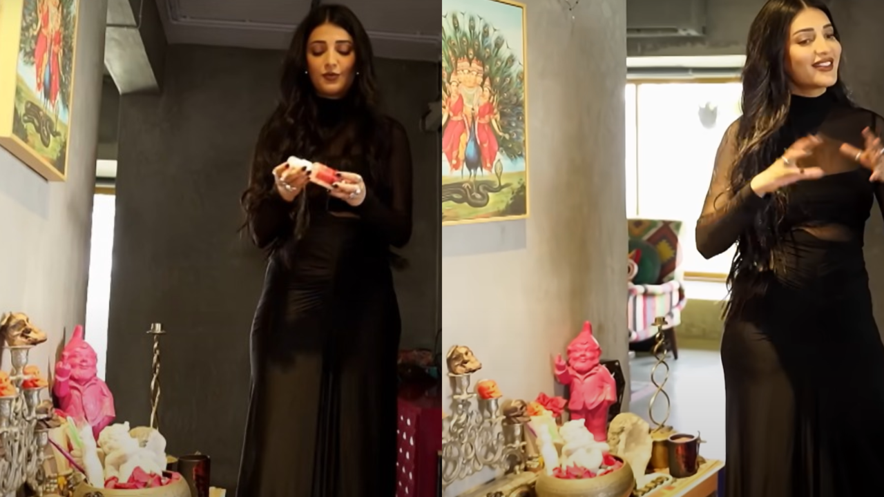 Shruti Haasan's Home Sweet Home Has 25-Year -Old Photo Frame With Dad Kamal Haasan, Tarot Card Decks And More