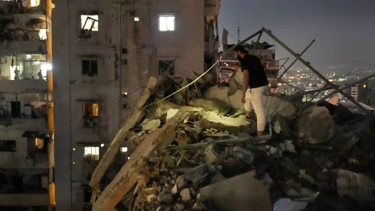 Israel Attack On Beirut.