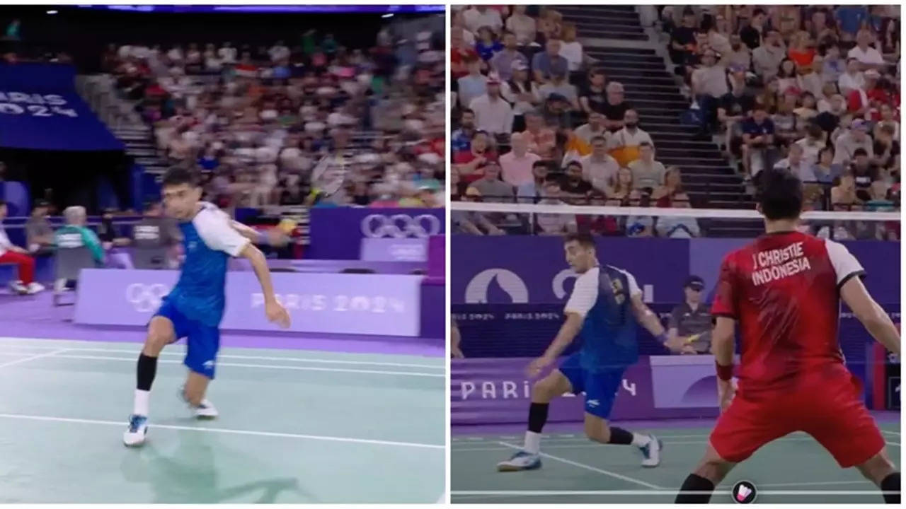 Lakshya Sen: Watch Sensational Behind-the-back Shot To Win Rally In Paris Olympics