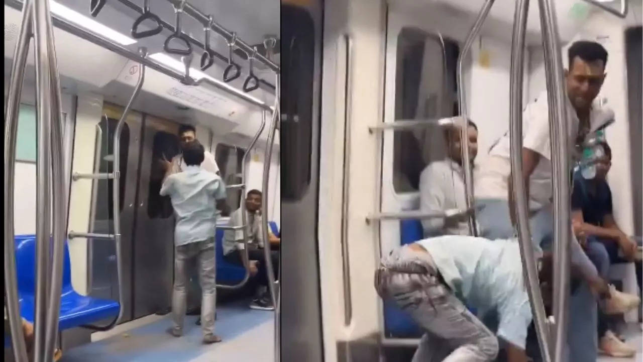 Viral Video Shows 'Chappal Fight' on Delhi Metro, Social Media Reacts