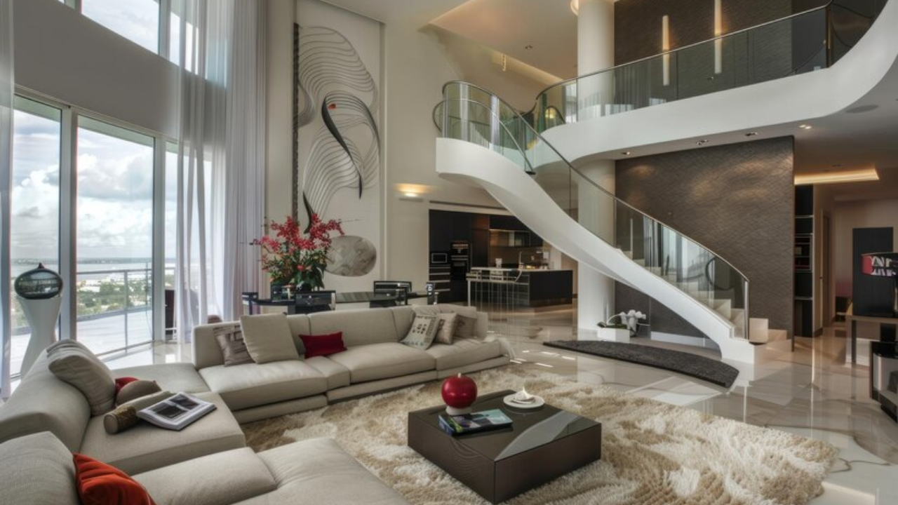 Double-Height Living Room