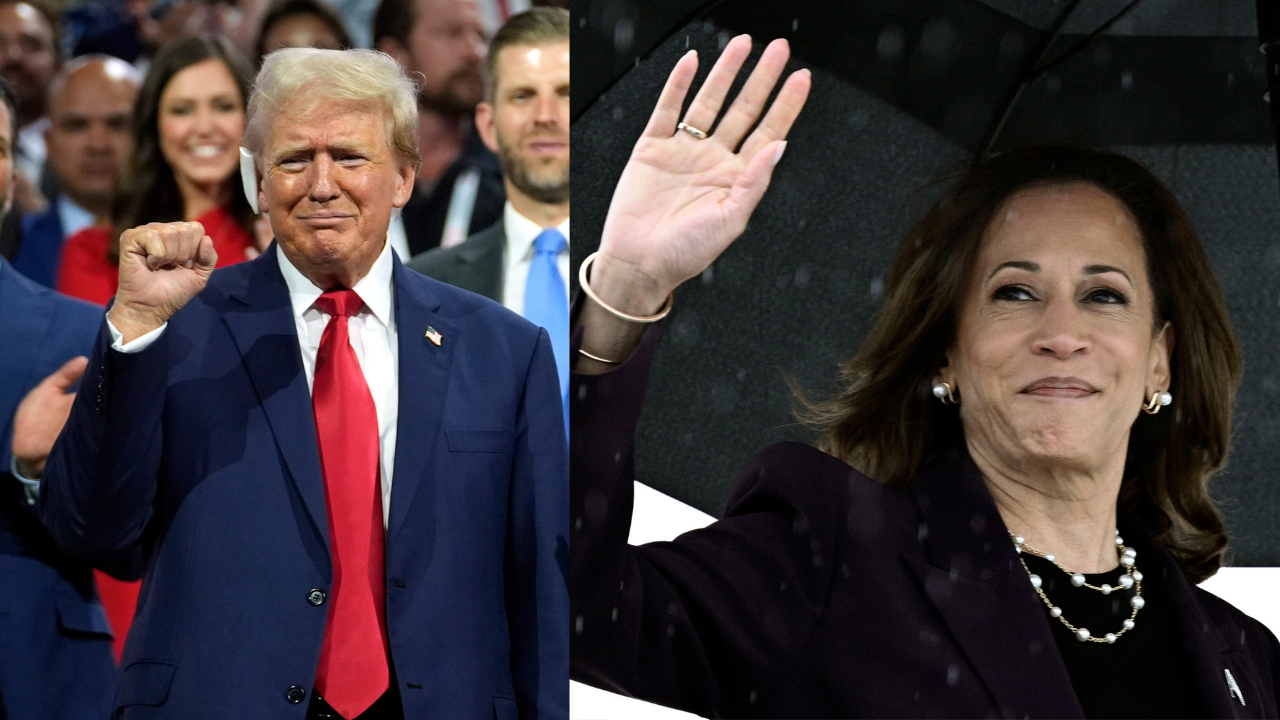 Trump Kamala Harris - AP