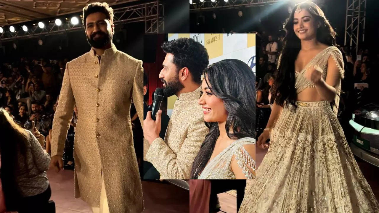 India Couture Week 2024: Vicky Kaushal And Rashmika Mandanna Set The Stage On Fire In Falguni And Shane Peacock's Show