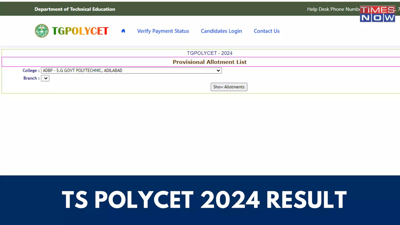 TS POLYCET Counselling 2024: Special Round Seat Allotment Result Out, Direct Link