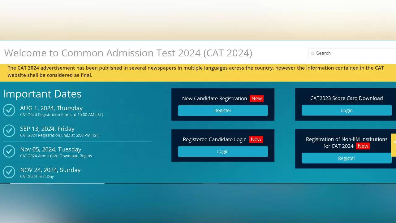 How to register for CAT 2024