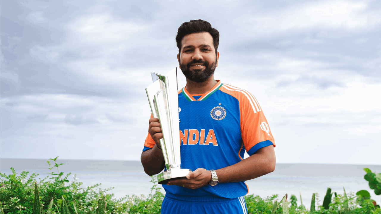 Rohit Sharma T20 WC trophy BCCI