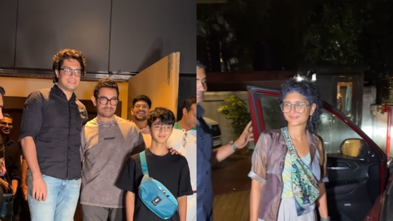 Aamir Khan Enjoys Evening Out with Sons, Ex-Wife Kiran Rao in Mumbai