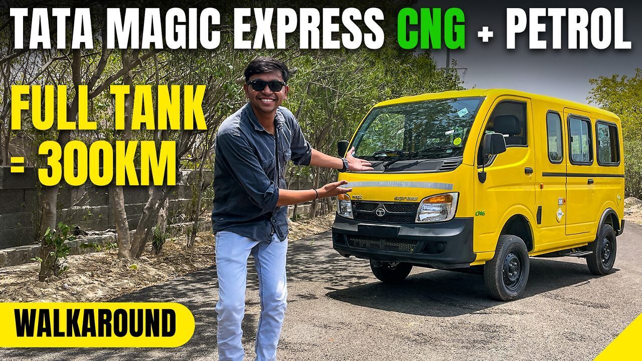 Tata Magic I-CNG twin Cylinder Technology | 9 seater van | walkaround ...